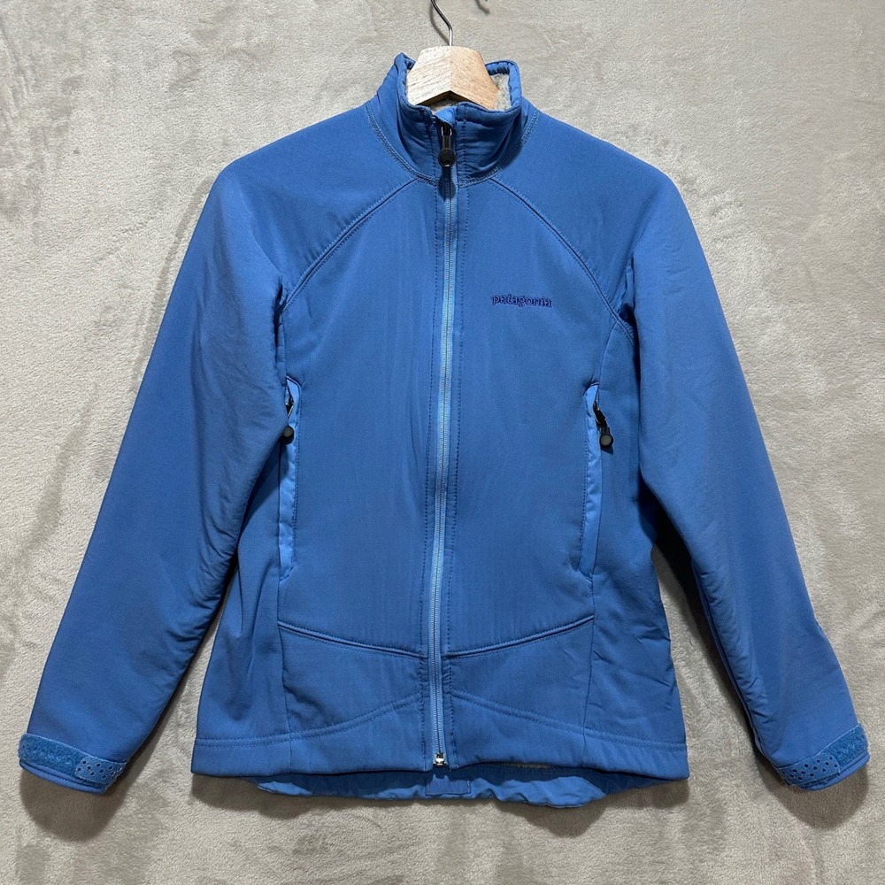 Patagonia Womens S Blue R4 Windproof Softshell Fleece Jacket 84481 Made in USA